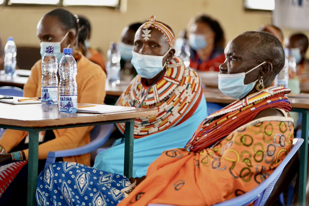 NamatiKenya's tweet image. Day 1: Community Land Rights Women Leaders Bootcamp opened with discussions on their roles under the #CommunityLand Act and how they can work together in implementing it fully.
 
Gender equality is protected in the law and asserts women’s position in land decisions.
