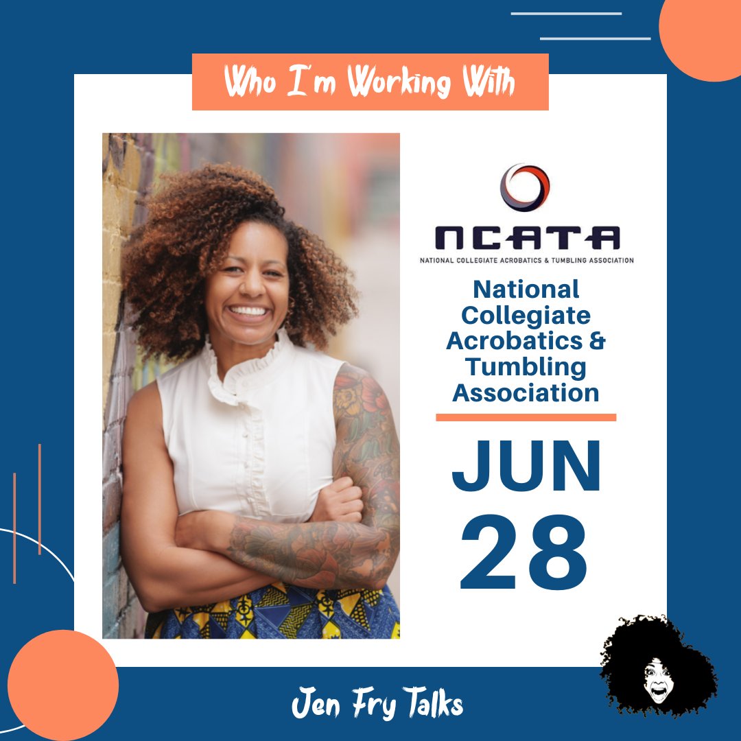 Thrilled to be speaking at the NCATA Summit today! We'll be talking about a key component of fostering a culture of inclusion and belonging: building your capacity--to listen, to navigate conflict,  for empathy, and to cope with being uncomfortable. Can't wait! #JenFryTalks