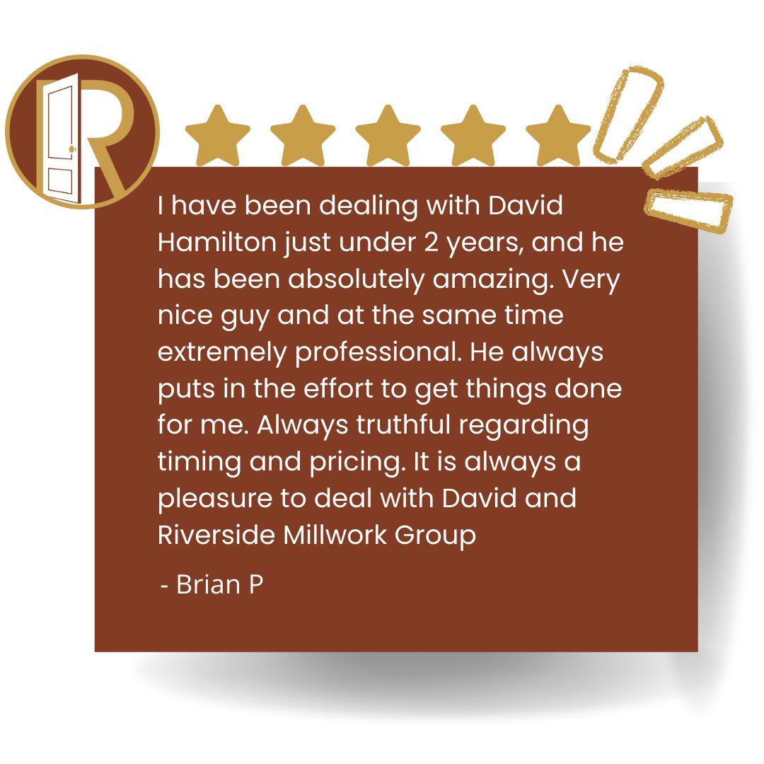 We are so grateful to have loyal clients, and such hardworking, motivated staff! Thank you for the kind review⭐⭐⭐⭐⭐

#googlereview #review #fivestarreview #doors #door #trim #millwork #moulding #hiring #teambuilding #nowhiring #positivereview