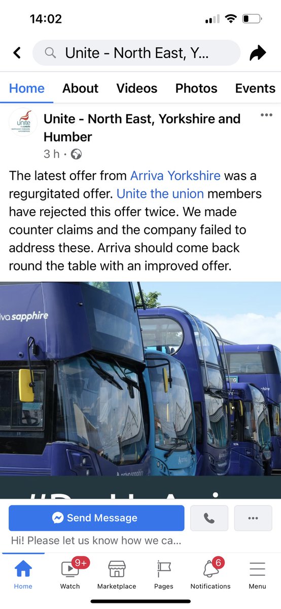 jodestwittor's tweet photo. @arrivayorkshire This is very different to what Unite are saying https://t.co/NLZxun1uRj