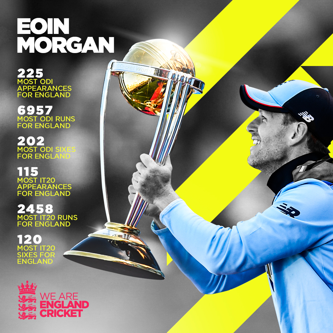 Record-breaker 📊
History maker 📝
Our greatest ever 🏏
#ThankYouMorgs ❤️