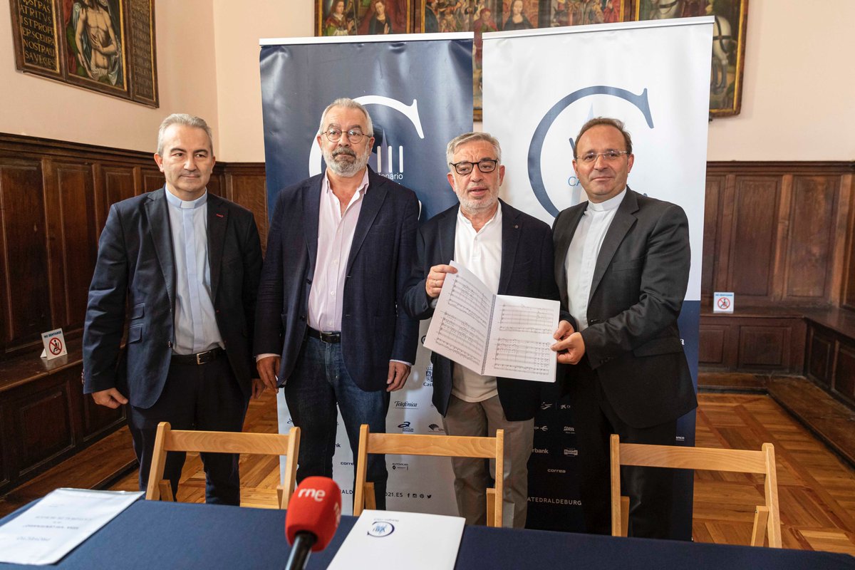 🎶 #CULTURA | La Orquesta Sinfónica de Burgos y 70 voces estrenarán la "Misa del VIII Centenario" el 29 de junio en la Escalera Dorada noticiasburgos.es/2022/06/28/la-…