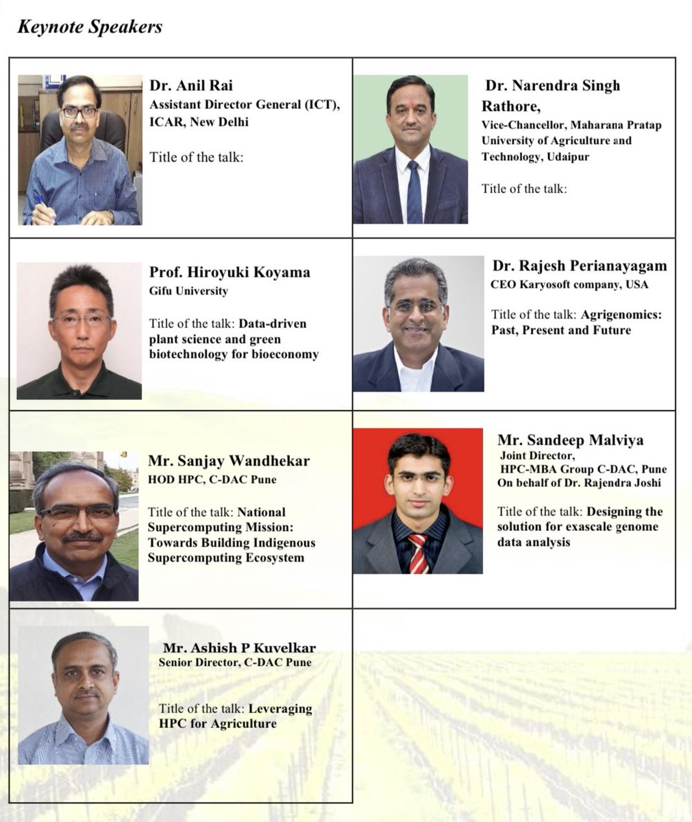 am incredibly honored and privileged to give a keynote address at Workshop on “Sustainable Agriculture Using Bharat Agri-Grid Ecosystem” under the National Supercomputing Mission (NSM) from Supercomputer Education and Research Centre (#SERC). Thanks to the organizing committee.