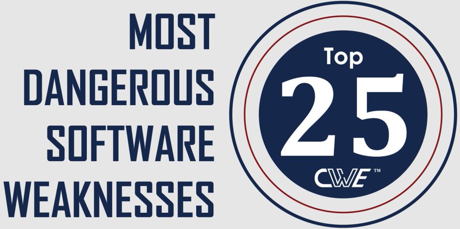 The 2022 #CWE Top 25 Most Dangerous #Software Weaknesses list is now available! See the most frequent and severe weaknesses under all <a href="/CVEnew/">CVE</a>
 records over the last two years. Take a look, share your thoughts! cwe.mitre.org/top25/archive/… <a href="/CISAgov/">Cybersecurity and Infrastructure Security Agency</a>