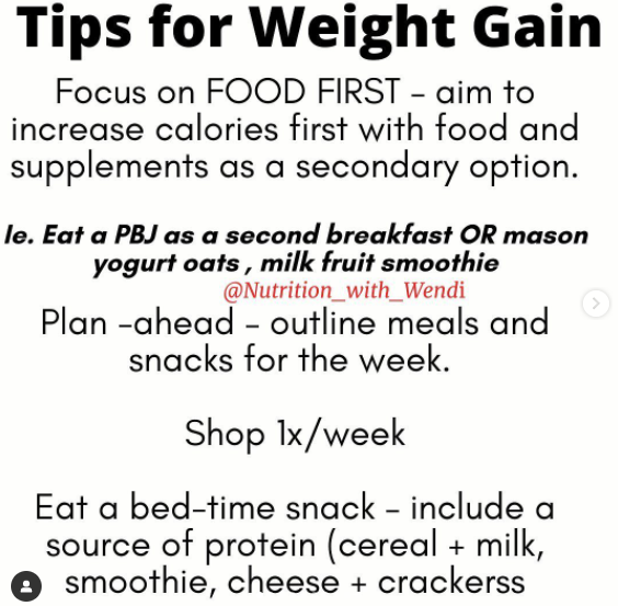 Wendi_Irlbeck's tweet photo. Consuming 3,500 - 5000 calories each day will HELP an athlete gain 1-2 lbs per week if they are consistent. 

The problem is most young athletes aren't consistent &amp; just need support. 

We help teen athletes find their groove with meals to gain lean mass. https://t.co/H0YXDqLKbw https://t.co/tLZQ9oYAUP