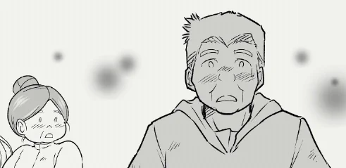 今日のモブおじさん&モブおばさん
可愛く描けたので嬉しい〜
 #アザミの森 