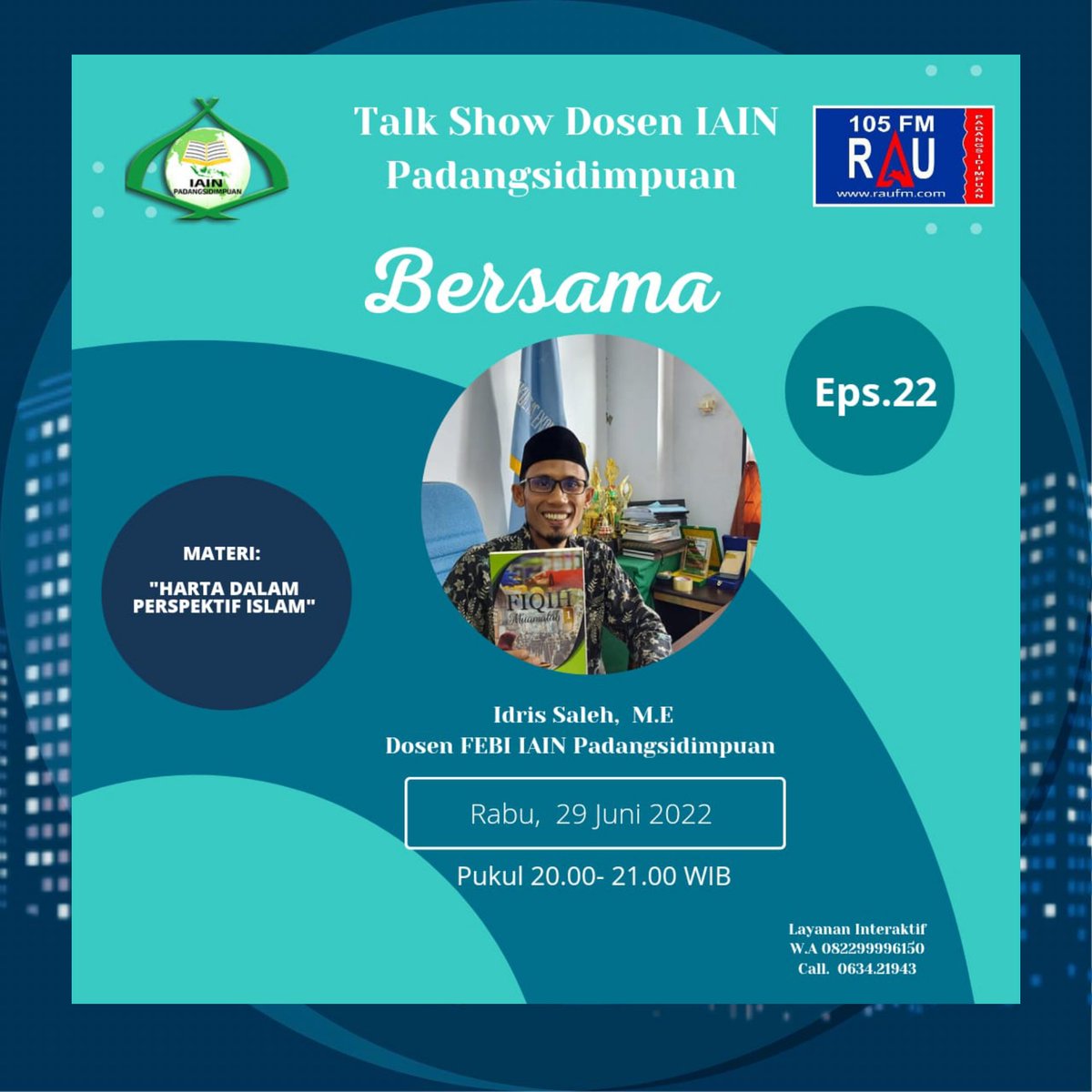 Bagaimana sih harta itu dalam Perspektif Islam ??

Radio 105 Rau Fm Padang sidimpuan
Atau di raufm.com dan di aplikasi rau fm yahh
Selain itu kita juga live ig dan fb tentunyaa
Jangan sampai kelewatan nihh #talkshow #talkshowradio  #islam #islamituindah #radio