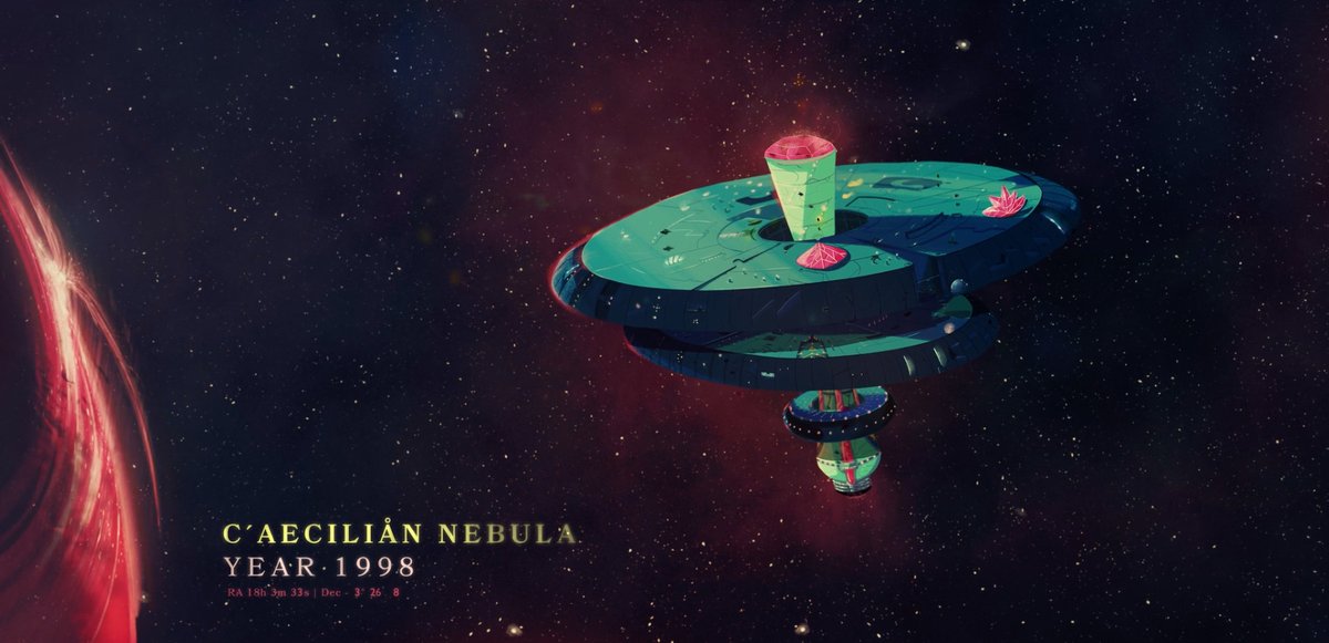 Another styleframe I made for @yeahhaus' short film unreleased Self love. I love anything space! The film takes place in space, but also in a frog lady's room..and I thought.. what would a space frog live in? A space-station lily pad!  🐸🚀🌌