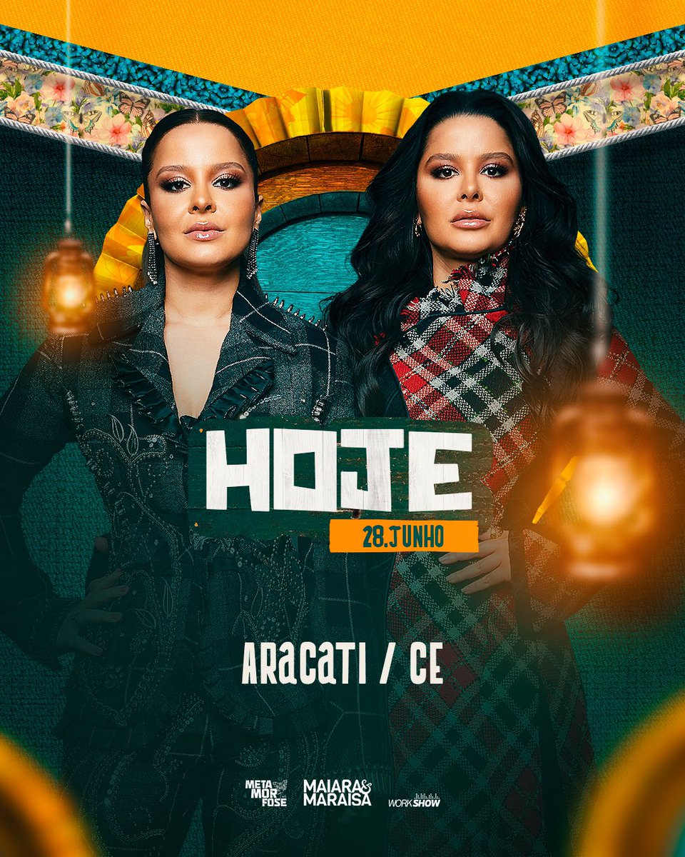Alô, Ceará!! Estamos chegando para fazer um show incrível na cidade de Aracati! Contando os minutos para encontrar vocês, bora? 😍🎤😄

#TourMetamorfose 🦋