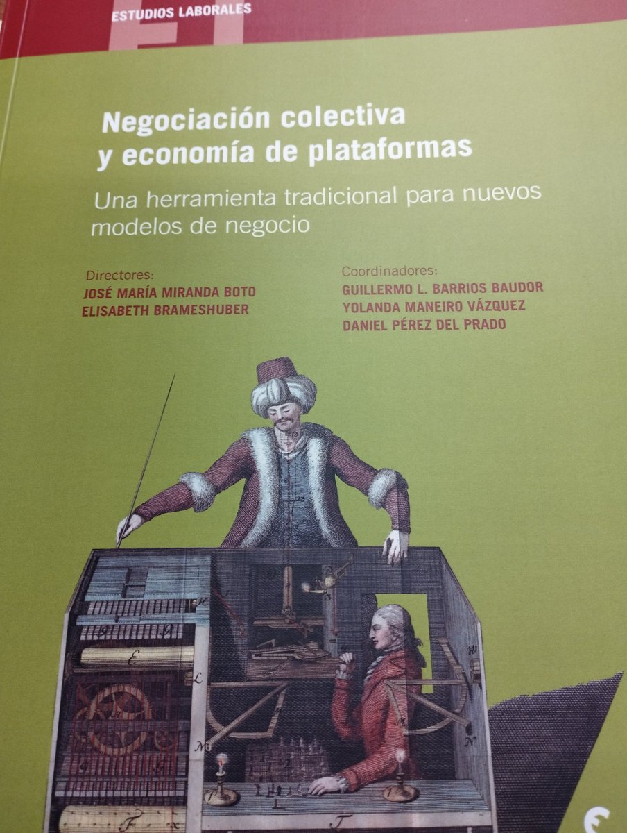 Una pena no asistir a la presentación de ayer. Por suerte, puedo aprender y disfrutar de los frutos de la magnífica investigación sobre #negociación colectiva y #plataformas muchas enhorabuenas!