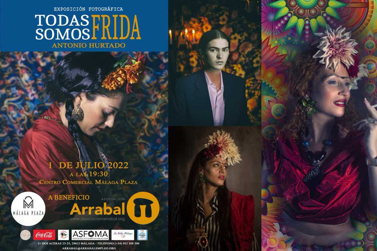 ⏩ El próximo #viernes 1 de julio, os invitamos a la inauguración de la exposición "Todos somos Frida" del artista Antonio Hurtado, a partir de las 19:30h. Un homenaje a una de las mujeres más influyentes ya no solo de la cultura latinoamericana, sino de todo el mundo.