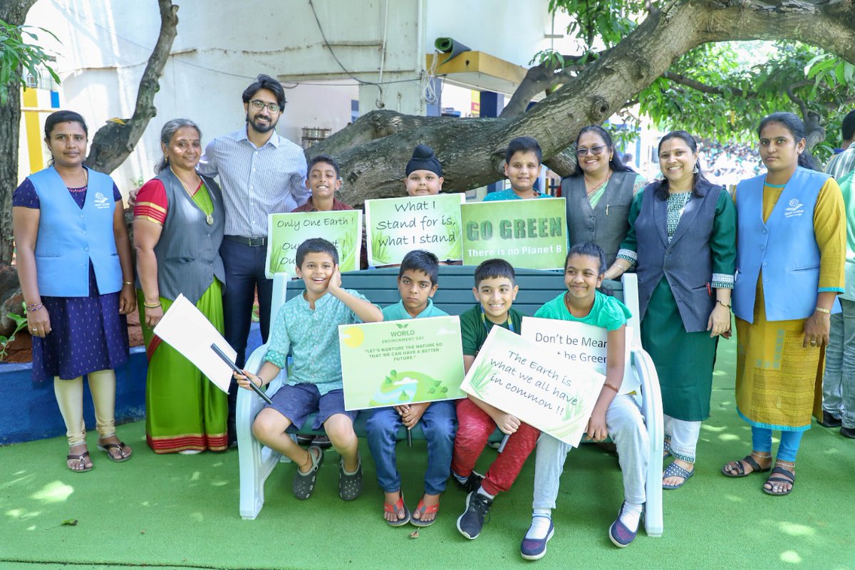 TeamLBTC's tweet photo. It was an honor for our founder Mr. Anirudh S Dutt to be invited as chief guest to his alma mater, 'Insight Academy' on the occasion of world environment day. 
He addressed the students and inaugurated 'Insight's Nurturing Nook'on campus.
#teamlbtc #education #school #Sustainable https://t.co/CJrxxagk1t