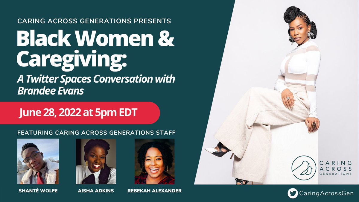 LIVE today at 5 PM EST! And yes, we'll be talking about ALL aspects of black women and caregiving - including how overturning Roe affects US! #careforall #blackwomencare <a href="/CaringAcrossGen/">Caring Across Generations #CareCantWait</a>