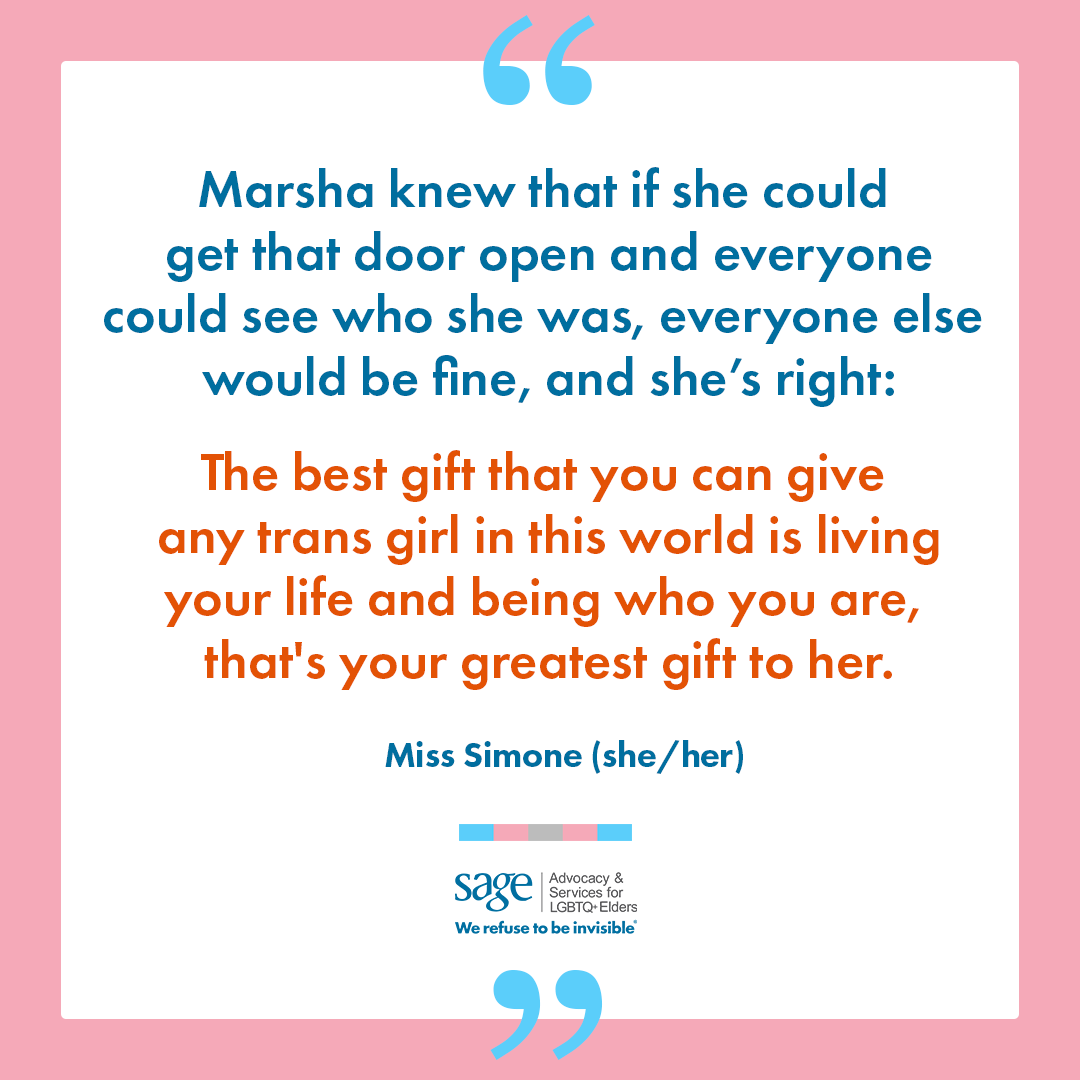 sageusa's tweet photo. Transgender and gender non-binary pioneers were front and center at the #StonewallUprising. Today, #TransElders continue to #RefuseToBeInvisible. Celebrate these incredible individuals with us, visit https://t.co/I00imDP8MK. #Pride22 https://t.co/fXIHvWT8sA
