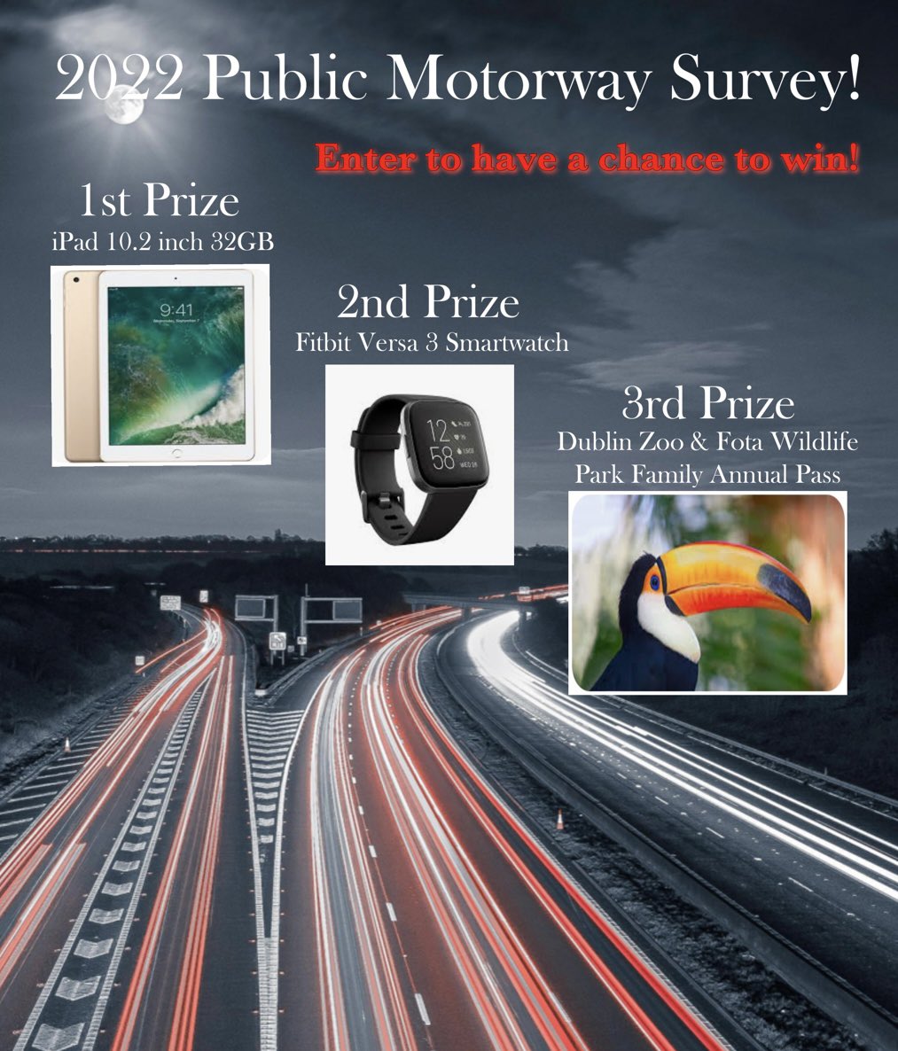 Have your say and complete our 2022 Public Motorway Survey to be in with a chance of winning one of these amazing prizes! 

Click the link below to enter: 

sphinxonline.com/surveyserver/s…