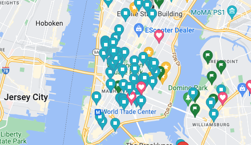 erayalan's tweet photo. @googlemaps I love you but at this zoom, what is the point to show these pins? https://t.co/1MVPrphHNJ