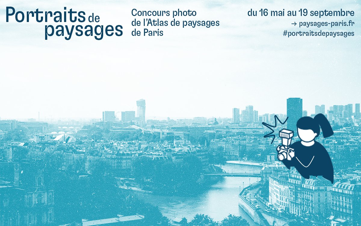1ère édition du concours « Portraits de Paysages » proposé par le <a href="/CAUEdeParis/">CAUE de Paris</a>. Ouvert au grand public et organisé pour inaugurer l'Observatoire Photographique du Paysage de <a href="/Paris/">Paris</a> 
À vos 📷! paysages-paris.fr
paris.fr/evenements/por… #concoursphoto #villedeparis #JeudiPhoto