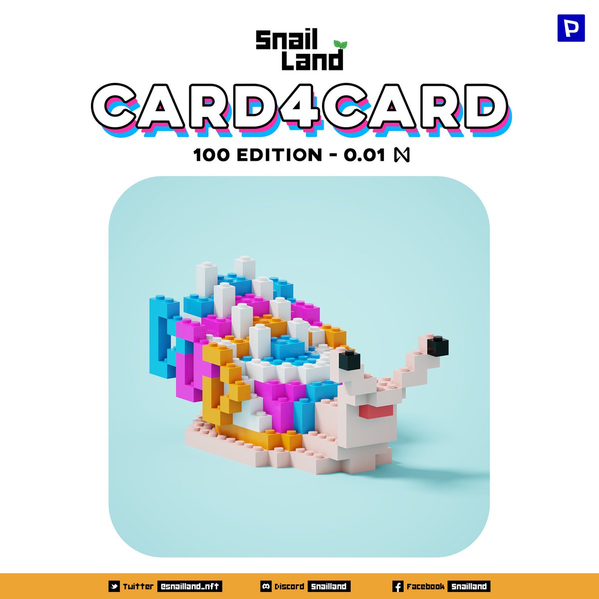📌Snail Land - C4C Event!🐌

- Now Snail land has joined the Card4Card event!
You can go in and get a cute snail! 🥳
- ตอนนี้ Snail land ได้ร่วมกิจกรรม Card4Card นะฮะ!
สามารถเข้าไปกดรับน้องๆกันได้นะฮาฟฟฟ 🥳

#paras #NFTCommmunity #NFTTHAILAND #NFTdrops #Card4Card #C4C #SnailLand