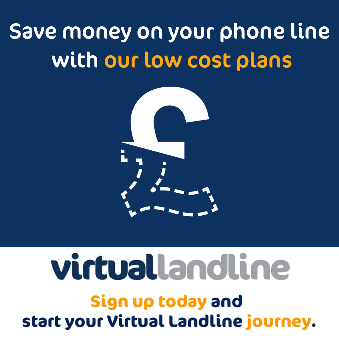 Is the cost of living making you review your monthly bills? Virtual Landline starts from £3.95/month, no fixed contract and a free app. #CostOfLivingCrisis #budgeting #telecoms
