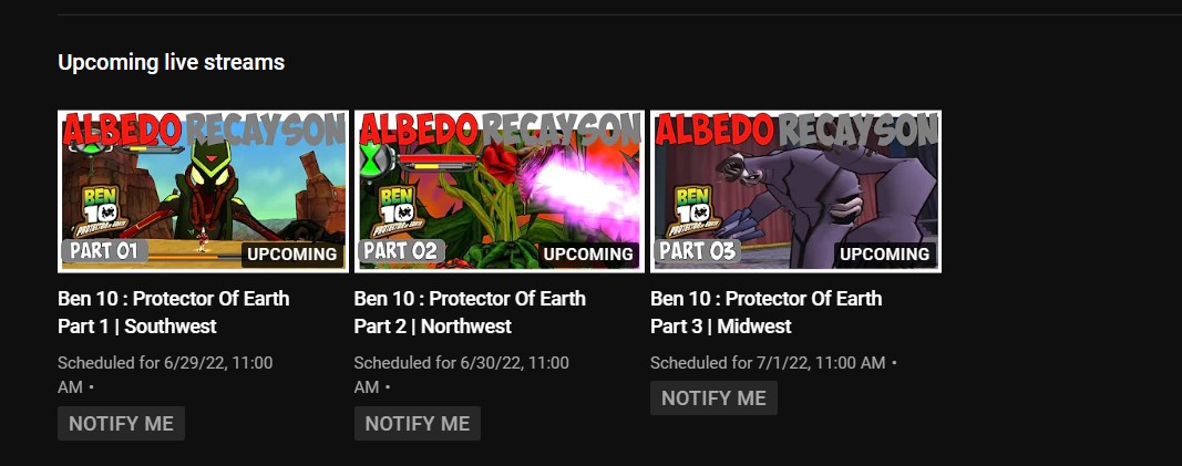 AlbedoRNATION's tweet photo. Hey Everyone , Tomorrow Is The Day! #Ben10GameMarathon Begins With #Ben10ProtectorOfEarth! Livestreams Scheduled & Successfully In The Playlist. Cant Wait!!
https://t.co/ihVq4MxC1J https://t.co/czeBo8evzS