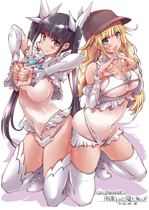 AZALEA新旧衣装の英子さんと七海さん #パリピ孔明 #月見英子 #久遠七海 