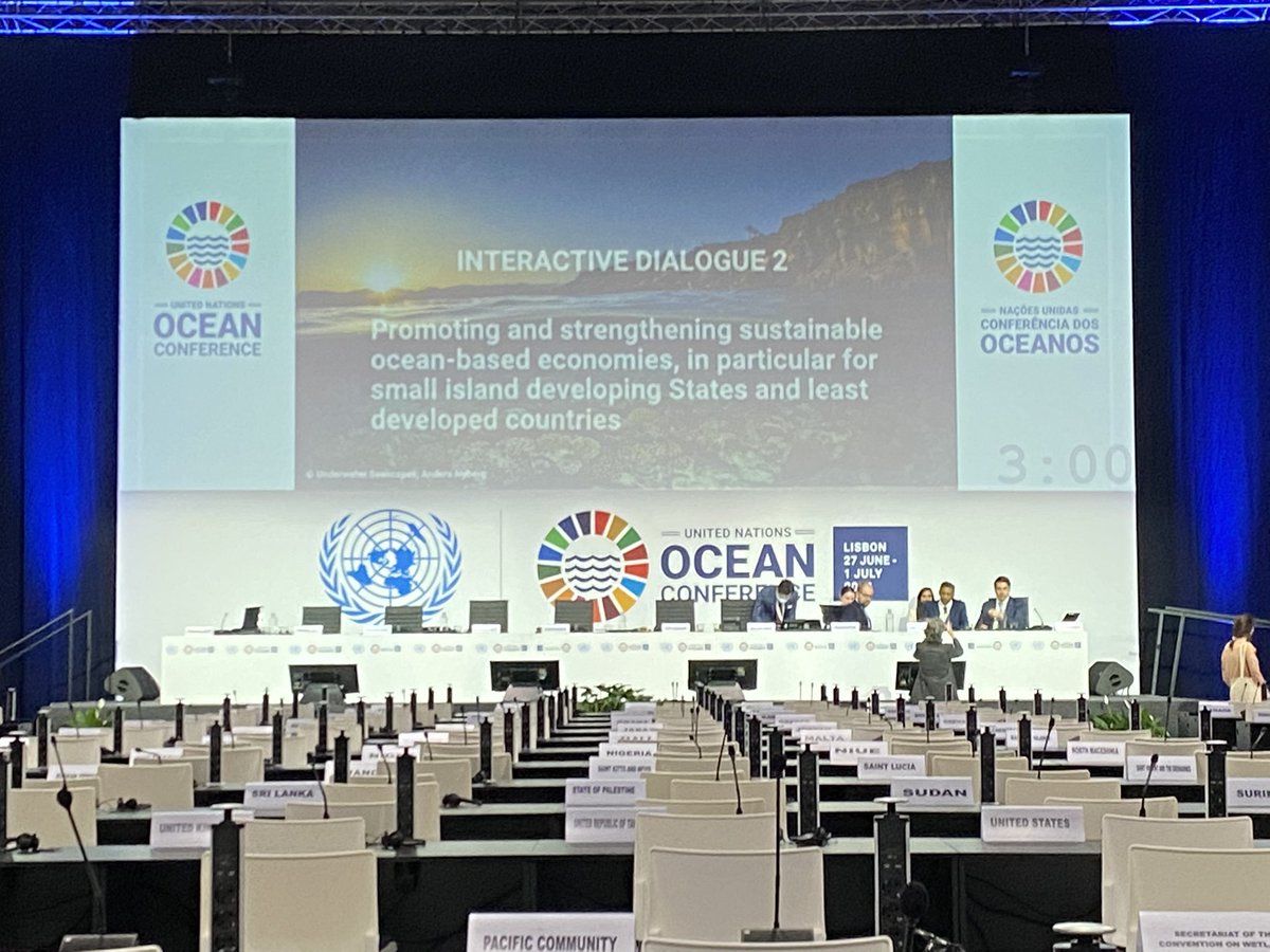 blueoceanpulse's tweet photo. Day 2 starts in Lisbon: important interactive dialogue on sustainable ocean based economies #UNOceanConference2022 @RyanInstitute @nuigalway @SEMRU_NUIG @SCOR_Ireland https://t.co/Bn6w7XehSc
