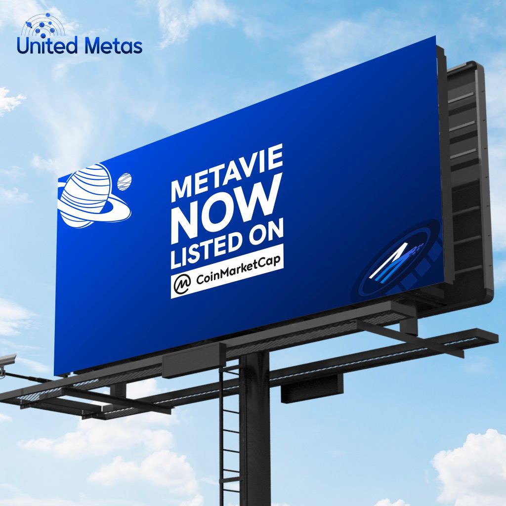 📣 BIG ANNOUNCEMENT 📣

METAVIE is now listed on CoinMarketCap, the biggest crypto currency listing site on the internet!

A huge step for our community and progress as METAVIE is now officially represented as the amazing Metaverse project that it is.