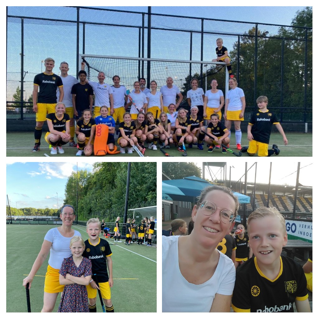 Oh wat was dit gezellig gisteravond: trimhockey c/d <a href="/HCHertogenbosch/">HCHertogenbosch</a> tegen de eigen kids, hoe tof was dat!!! (Voor de statistieken 6-3 voor de kids ...en de 18+ trakteerde dus op bittergarnituur)