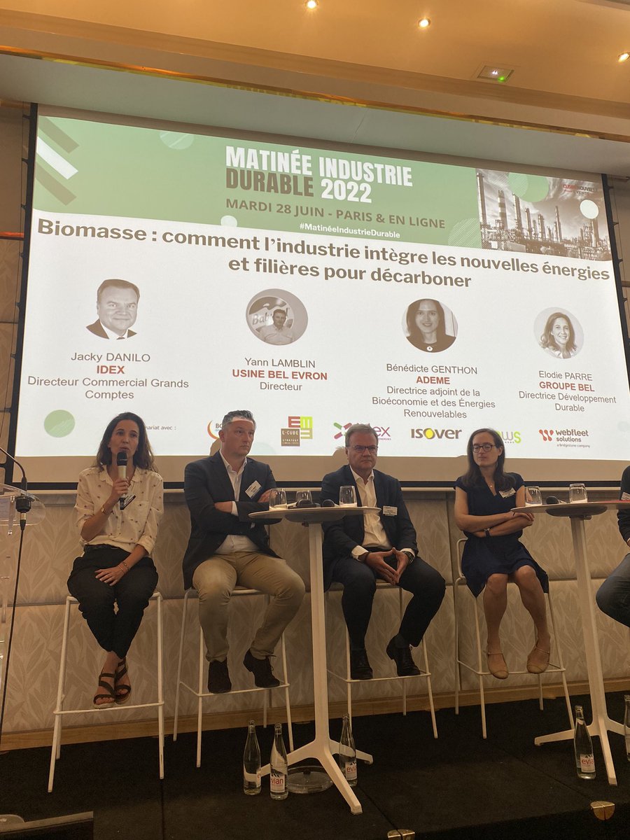 Idexgroupe's tweet photo. #MatinéeIndustrieDurable 2 grands enjeux pour @belcorporate : Réduire les consommations d’énergie / mesure l’empreinte carbone ET accélérer la transition vers les énergies renouvelables. ❗️Focus sur l’ancrage local avec des projets adaptés au contexte local https://t.co/JK2GKqoT8i