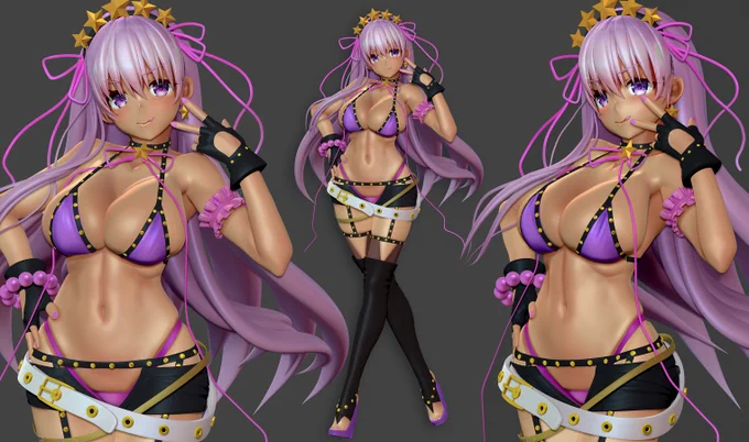BBちゃんのデジタルフィギュア作りました。 https://t.co/LIHxxvI5Gs #BB #FateGO #FGO #zbrush #b3d 