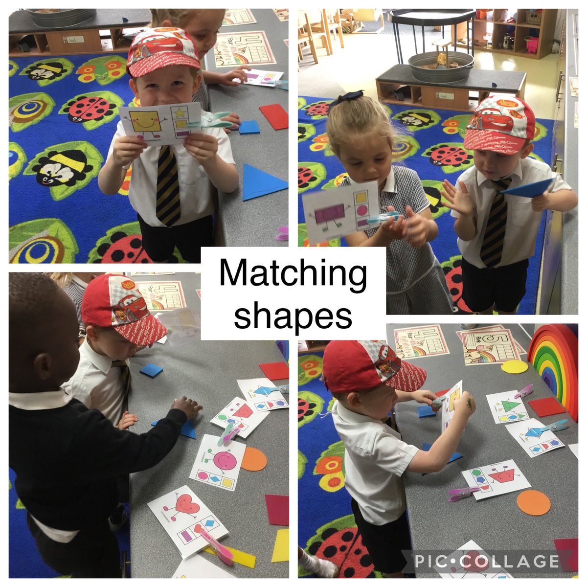 croxtetheyfs's tweet photo. Lots of maths work happening today in Nursery! #shapematch #number9 @CroxtethC @RainbowEduMAT https://t.co/6HivkAU7bG