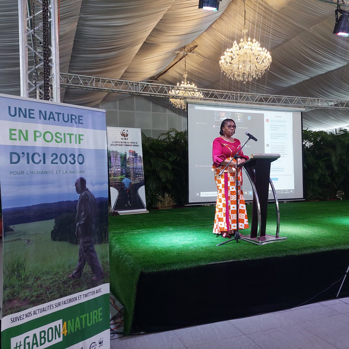 WWFGabon's tweet photo. Africa Green Economy Conference starts in #Gabon ! 2 days of discussions around the preservation and the valorization of our natural capital in the #Congo Bassin 🌳🌴

#NatureForAfrica #AGEC #Agenda2030 https://t.co/P00HlEmtAU