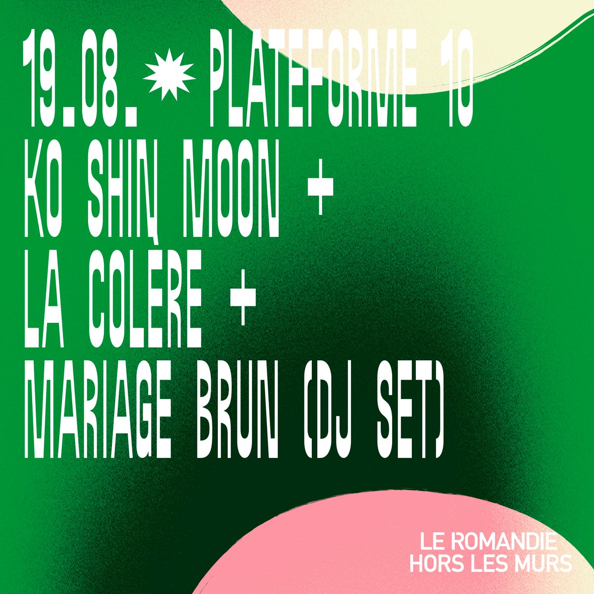 leRomandie's tweet photo. ✹ NOUVELLES DATES ✹
En collaboration avec @Plateforme10 , le club se redéploie en plein-air pour deux soirées de concerts et DJ sets les 19 &amp; 20 août prochains ! 🌟
📅→ https://t.co/l6mubX0cDO
ℹ️ D1 → https://t.co/S9jZ7Iv00Z
ℹ️ D2 → https://t.co/f0uxzIVgRQ https://t.co/y4YJDztMEh