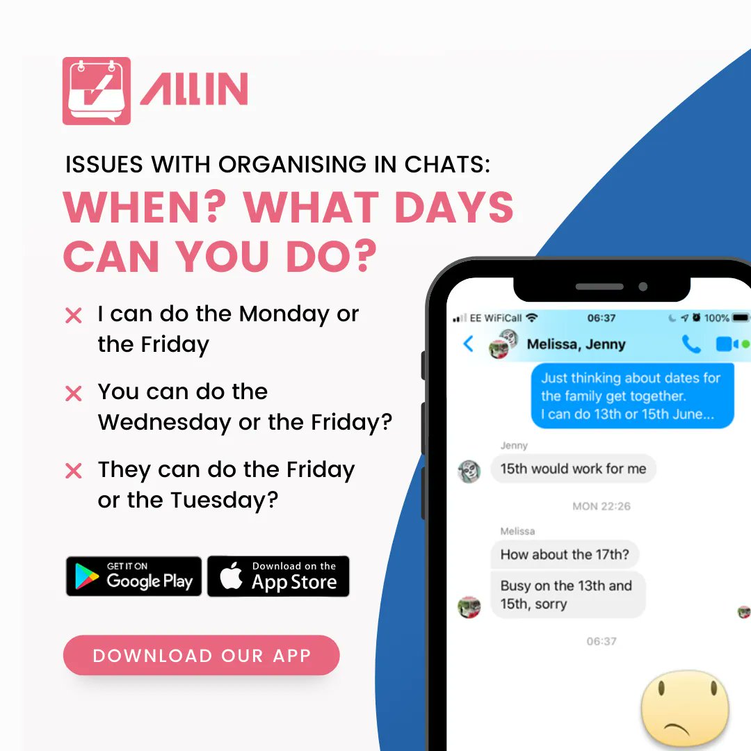 everyoneallin's tweet photo. Organise all your activities with ALL IN, It's easier than you think! 💲

👉 ALL your plans, ALL your friends, and ALL your event spending ALL IN one place.
Download our app today! https://t.co/tXVLuF3Uoh
.
#ALLIN #billsplitter #socialplanner #friends #sportsteamapp #friendship https://t.co/7jGpfrfDOr