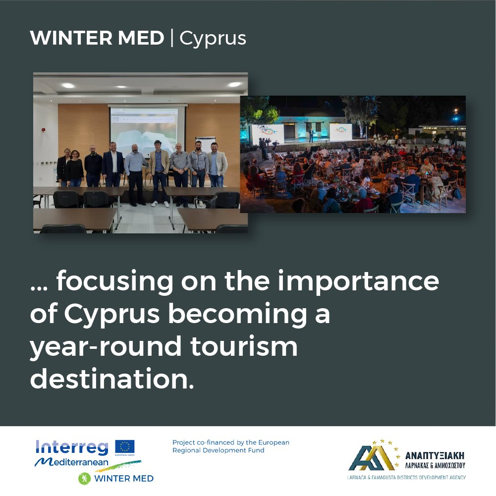 During its interventions at major events in Cyprus, ANETEL delivered some of the key messages of the WINTER MED project such as the importance for #Cyprus to become an all-year-round tourism destination

#YearRoundMed