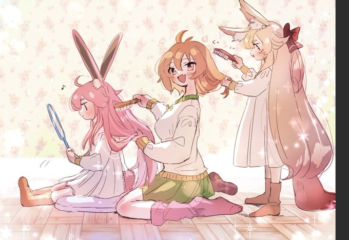 「hair brush pink hair」 illustration images(Latest)
