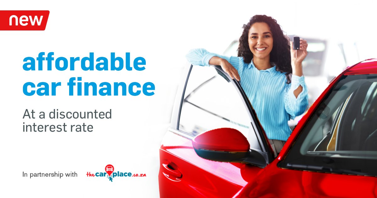CapitecBankSA's tweet photo. Buying your first car or upgrading your ride? We've partnered with The Car Place, which means you could get up to R250 000 finance at a discounted interest rate over 72 months. Plus, you own your car from the get-go!

Apply here in a few steps: https://t.co/YGjNleGyHI https://t.co/3nvgX1YHd6