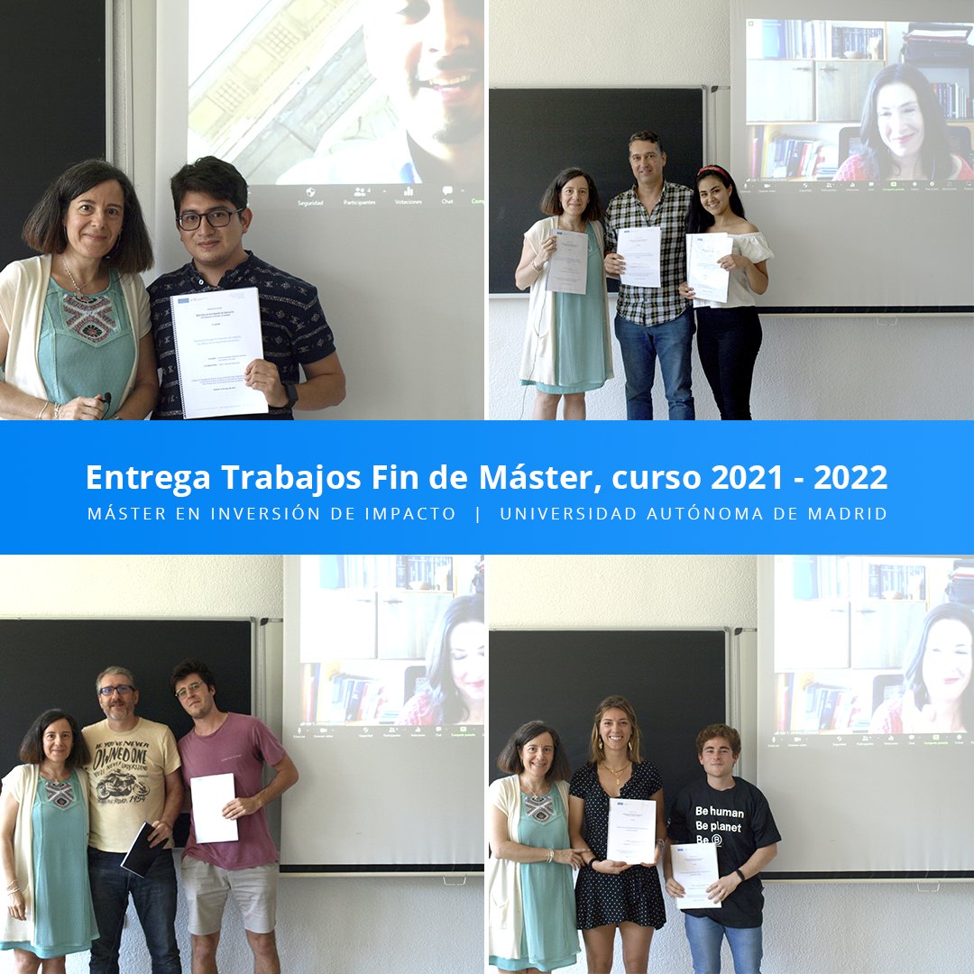 impacto_uam's tweet photo. 📅 🎓 Finaliza un nuevo curso con este excelente grupo que durante ocho meses ha trabajado con pasión y muchas ganas de aprender. 

Enhorabuena por todo el trabajo realizado en este curso. ¡Merecidas vacaciones! 🎉🎉

#MIIUAM #MasterInversionImpactoUAM #InversiónDeImpacto #UAM https://t.co/Sxdk1cvW7m