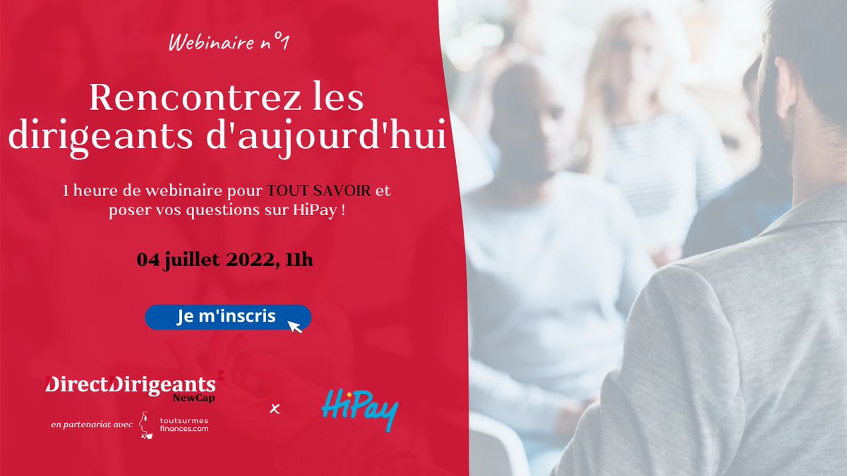 🚨 Participez à notre webinaire interactif gratuit : rencontrez Grégoire Bourdin, CEO d'<a href="/hipay/">HiPay</a> 🚀

📣 Un dispositif exclusif où investisseurs, analystes, journalistes et dirigeants se rencontrent !

📆 04 juillet, 11h 👉 ow.ly/7UKp50JJluJ

Infos 👉 ow.ly/cNtV50JJlKH