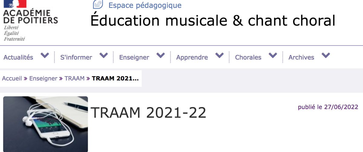 musique_edu_num's tweet photo. #TraAM Education musicale 2021-2022 : la #ludification comme source de motivation !

Découvrez les nouveaux travaux de 3 académies : 
✅@MusiqueToulouse : https://t.co/5Pconbx76f
✅@emcc_poitiers : https://t.co/NEHl9KX9Wg
✅@musiqueclermont : https://t.co/mnEhBjJOi1

#edmus https://t.co/Stv70YUmX5