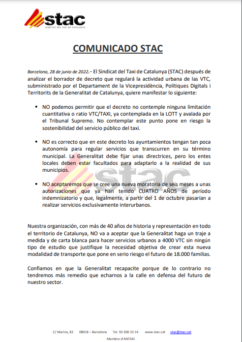 sindicatdeltaxi's tweet image. El @govern ha de recapacitar.
No és això companys, no es aixó
@perearagones @jordiPuignero @IsidreGavin @MerceRiuss @damiacalvet @msanglas @davidsaldoni @salvadorilla @jterrades  @ferranestruch @trinitro @cup_parlament