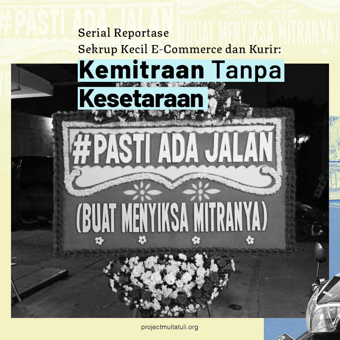 projectm_org's tweet photo. Serial reportase Sekrup Kecil. 

E-commerce di Indonesia terus tumbuh, memberikan keuntungan bagi perusahaan-perusahaan besar.

Di sisi lain, para kurir, yang berada di garis depan, menjadi pihak yang paling lemah.

https://t.co/XXiIGltpA8 https://t.co/YDNhCp0XUE