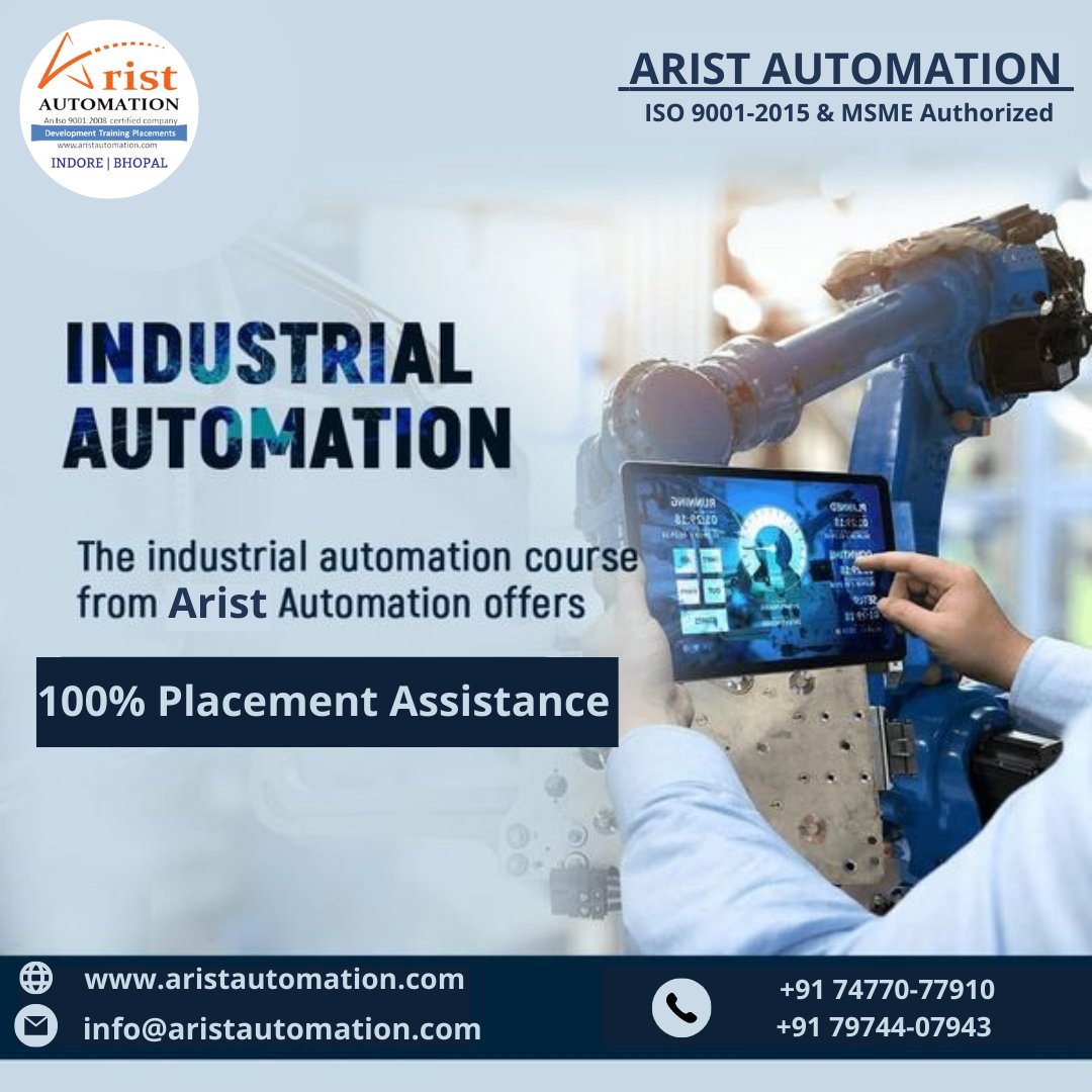Aristplc's tweet photo. @Arist_plc 
Build Your Career in Industrial Automation?
Grab an opportunity to learn from Industry Experts

Program Highlights -
✔️ 100% Job Oriented Training
Apply: https://t.co/lKnCnyoxuJ
.
#plc #plcscada #industrialautomation #instrumentationengineering #electricalengineering https://t.co/wEJNBGmSUe