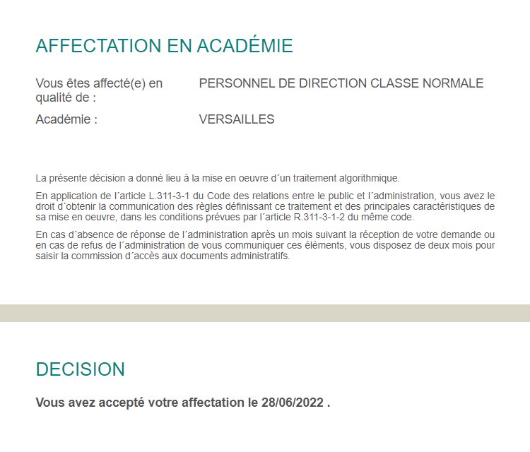 maelialc's tweet image. Sans surprise, je reste dans l’académie de Versailles! 😊 #perdir2022