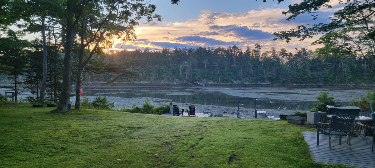 growingwisdom's tweet image. Low tide at #sunrise #Maine #Harpswell
