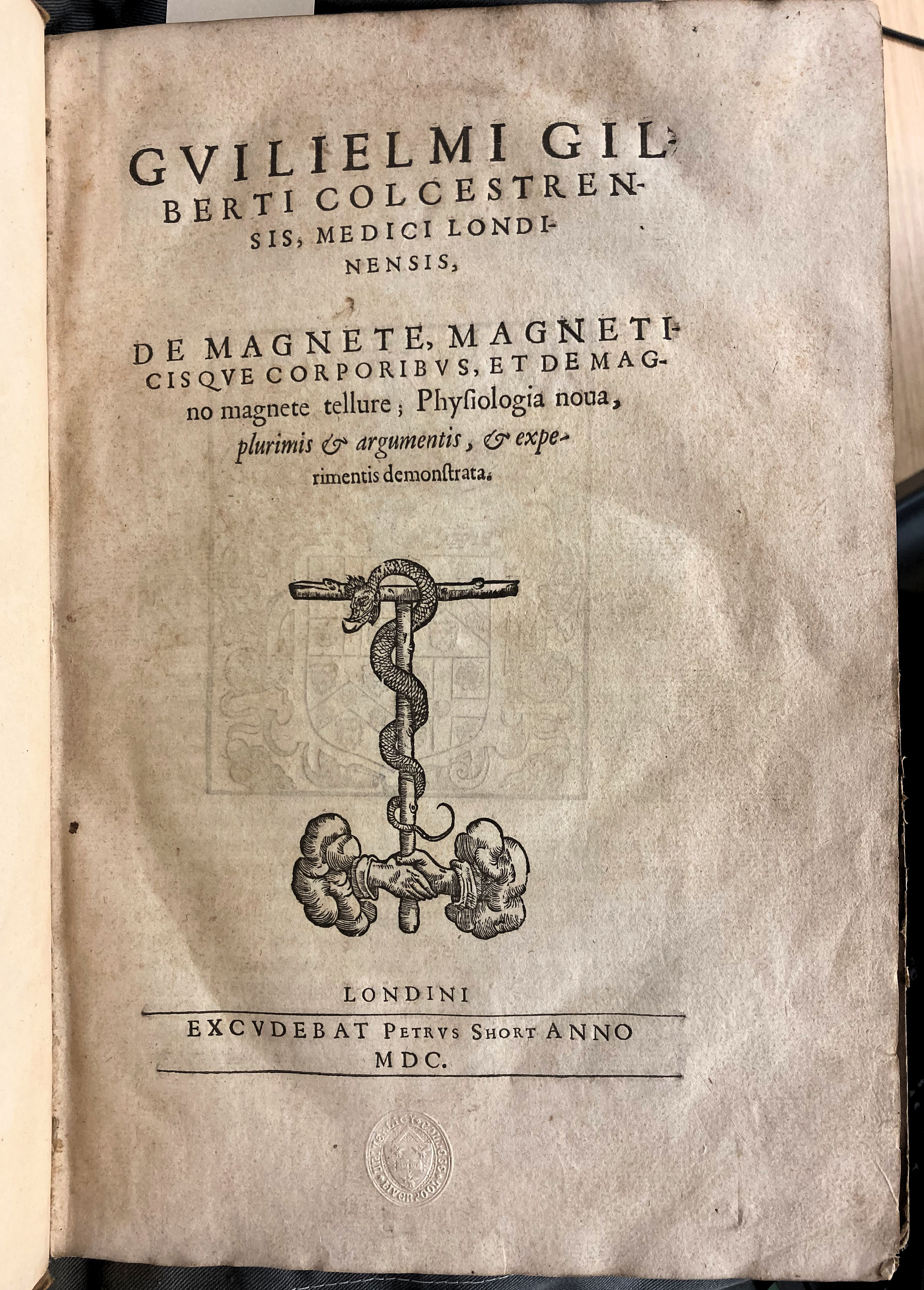 SCA on "This #TudorTuesday moves from music magnets: William Gilbert's De magnete (1600) founded the new science of magnetism, vital for contemporary advances in navigation. Our copy (SPEC H19.02B)
