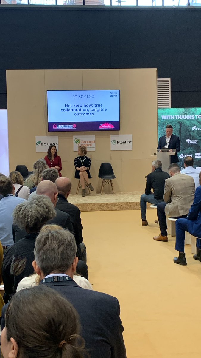 Great to be at <a href="/Housing_event/">Housing</a> #Housing2022 to hear more on how the housing sector can overcome key challenges. #netzero and decarb in housing is thing so great to hear about collaboration to achieve this with <a href="/EQUANS_UK/">Equans UK & Ireland</a> <a href="/HelloSanctuary/">Sanctuary Housing</a> <a href="/EmmaHarveyGreen/">Emma Harvey</a>.