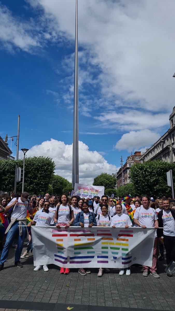 HartmutRus's tweet photo. It was an amazing #DublinPride22 . I walked with IBM and was happy that so much #IBM er followed the invitation. #Pride #IBMIreland #Dublin https://t.co/1v2l6Pz4VQ