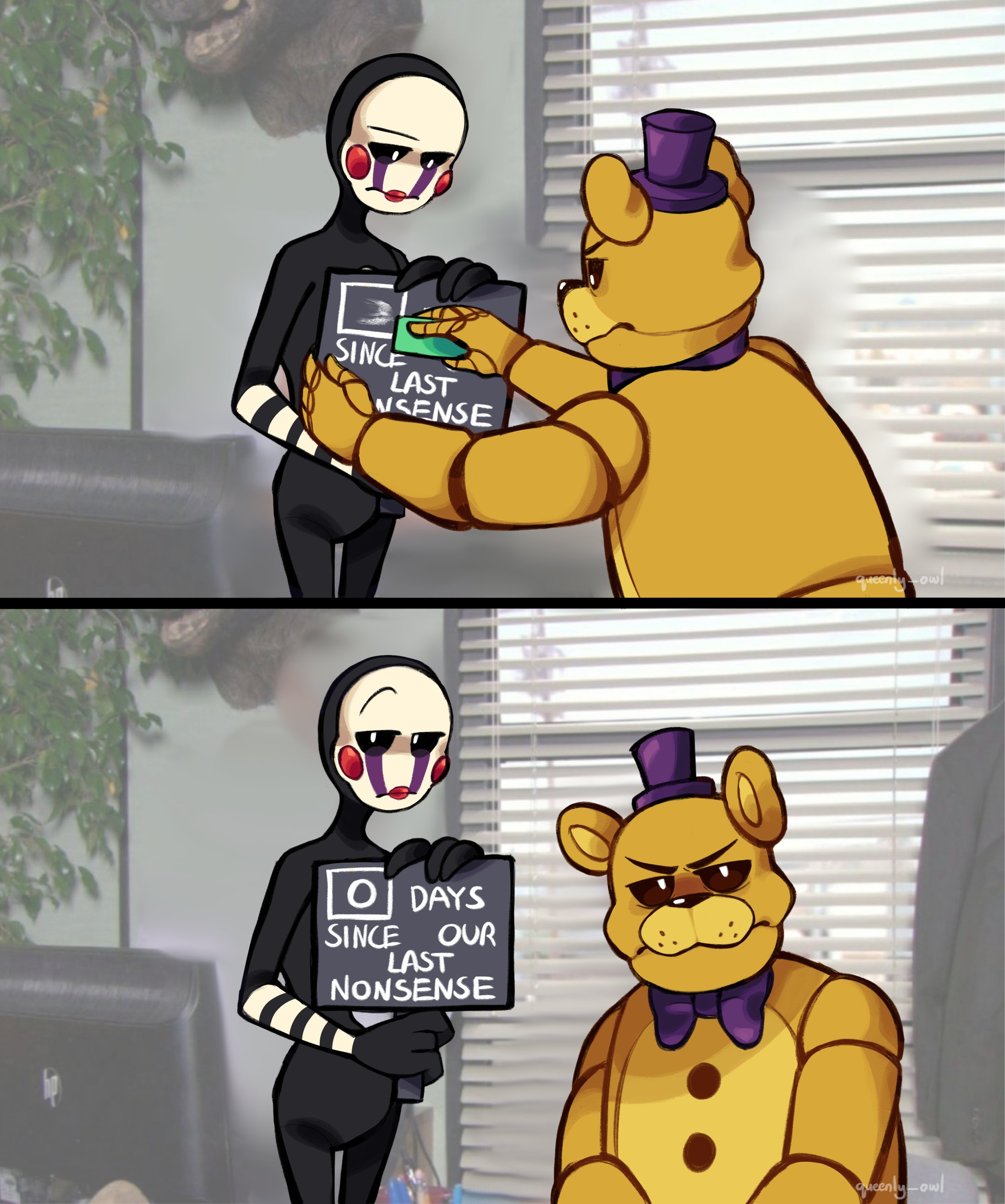 Queenly🦉 on Twitter "they just can't catch a break fnaf fnaf2 