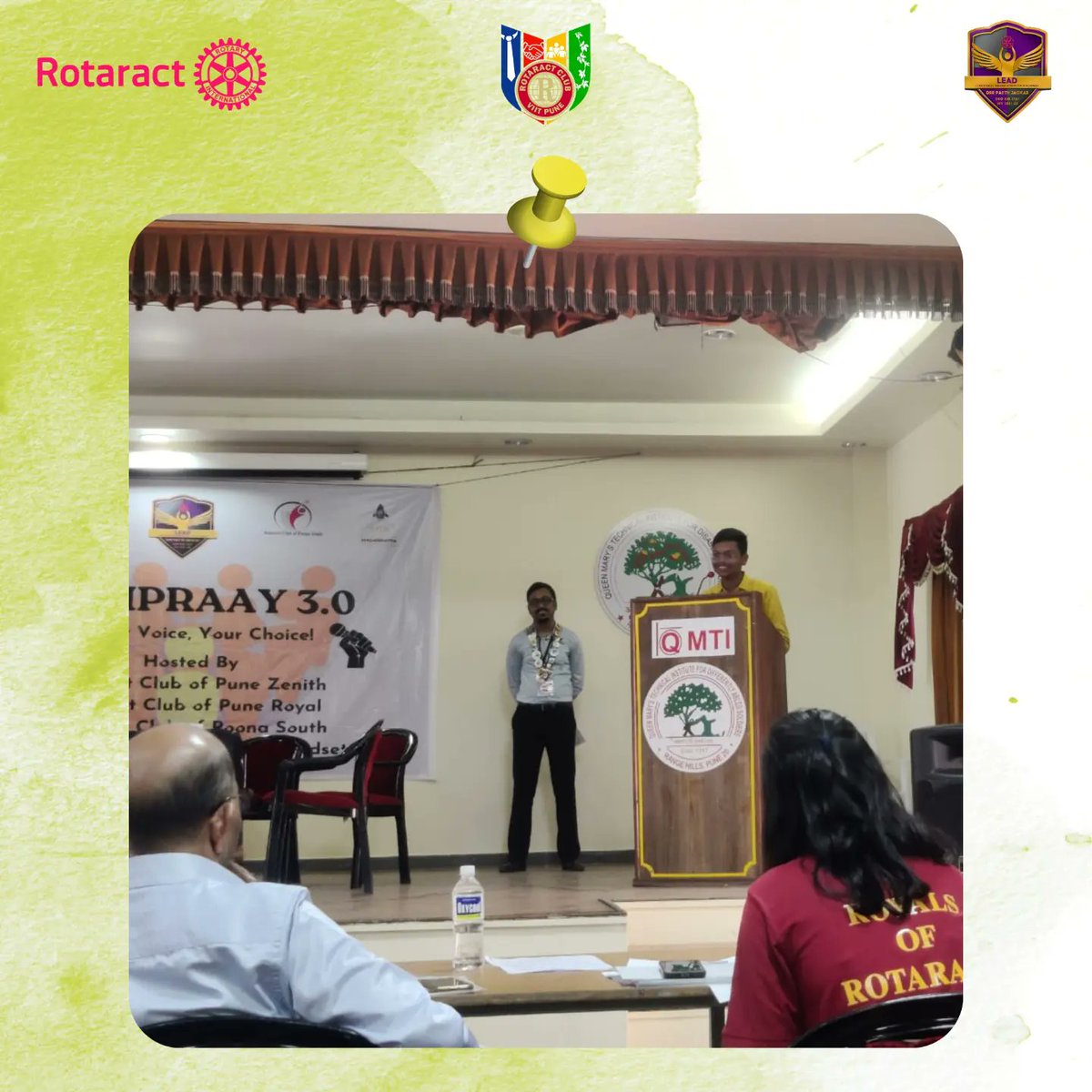RotaractViit's tweet photo. Team RCVIIT successfully participated in the District wide debate competition and PD event 
ABHIPRAAY 3.0🎙️
performed their best and upgraded valuable vocabulary skills throughout this event. This was so much happening event and a successful one too.💫💫 https://t.co/mIbRcVq4F8